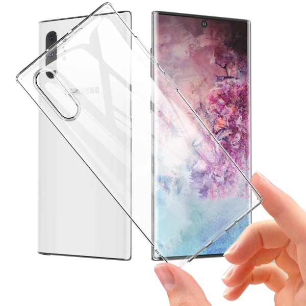 Transparent silikone TPU etui til Samsung Note 10 Plus Transparent