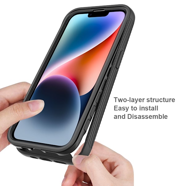 SKALO iPhone 16e Shockproof Clear Hybrid Skal - Lila Lila
