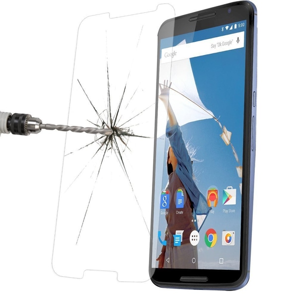 2-PAKKET hærdet glas Google Nexus 6 Transparent