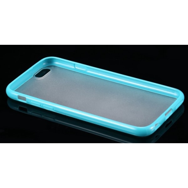 Frosted Transparent cover med farvet ramme iPhone 5 / 5S / SE - flere får Black