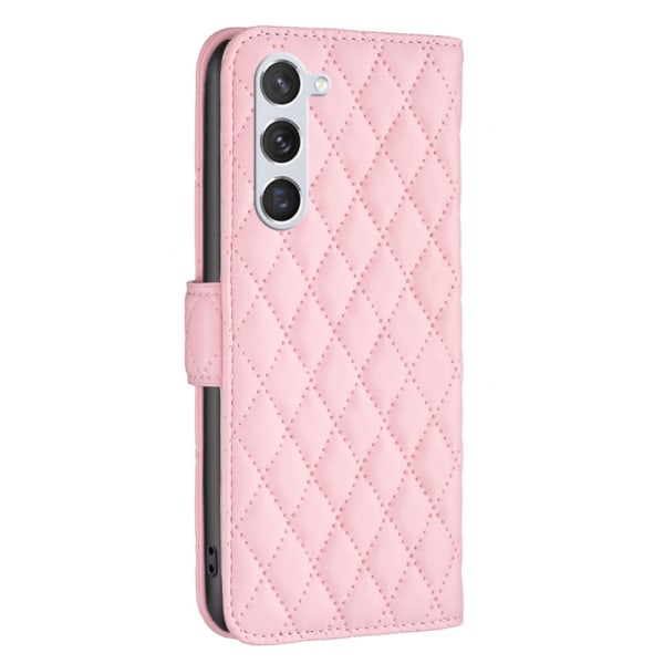 SKALO Samsung S24 BINFEN COLOR Quiltet Pung - Pink Pink