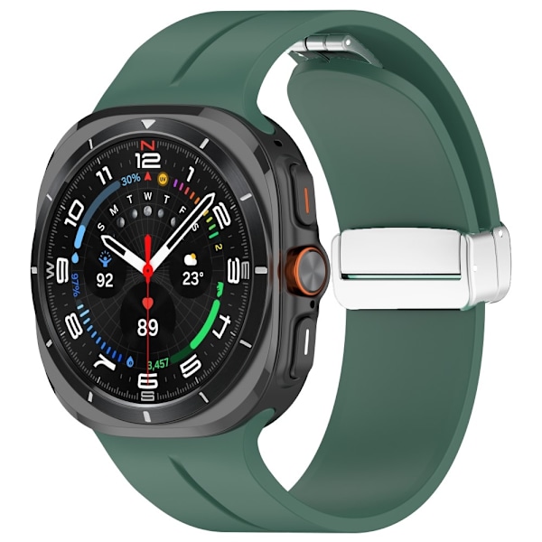 SKALO Silikonearmbånd metallspænde Samsung Watch Ultra 47mm - Vælg farve Green