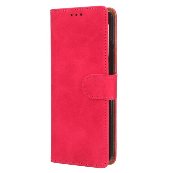 SKALO Samsung Z Fold5 Flip Cover m. pung i PU-læder - Cerise Cerise