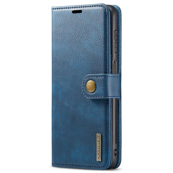 DG MING Samsung A13 5G 2-i-1 Magnet Plånboksfodral - Blå Blå