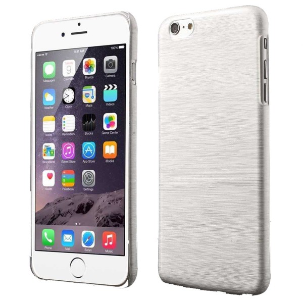 Kiiltävä harjattu teräs kova kuori iPhone 6 / 6S - enemmän värejä White