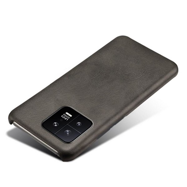 SKALO Xiaomi 13 5G PU-nahkainen Suojakuori - Musta Black