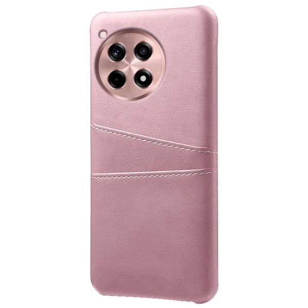 SKALO OnePlus 12R 5G PU-nahkainen Suojakuori Lompakolla - Ruusuk Pink gold