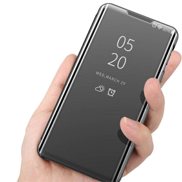 SKALO Samsung A02s / A03s Clear View Spegel fodral - Silver Silver