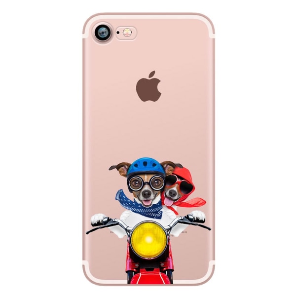 Funny Animals Motif silikoni / TPU-kotelo iPhone 6 / 6S:lle MultiColor Motiv C