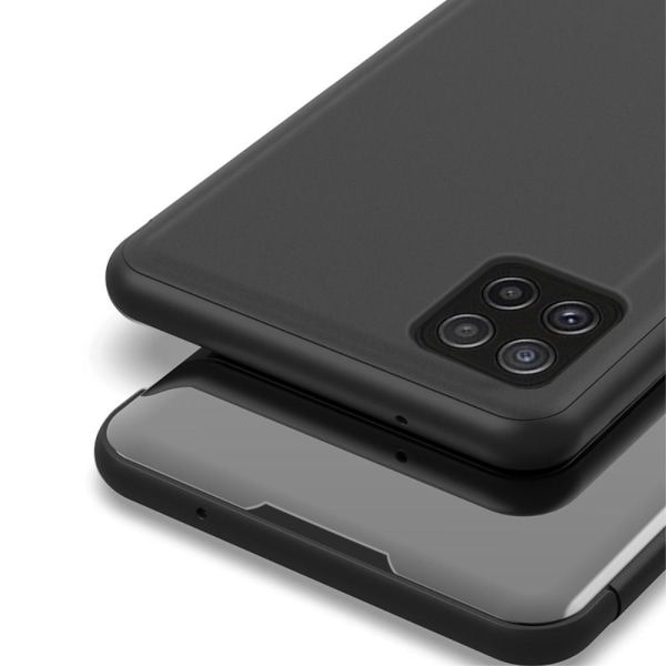 SKALO Samsung A22 5G Clear View Mirror Case - musta Black