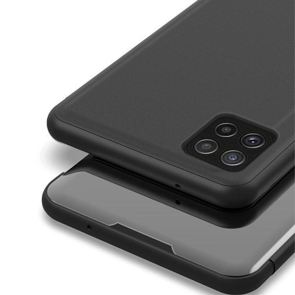 SKALO Samsung A22 5G Clear View Spegel fodral - Svart Svart