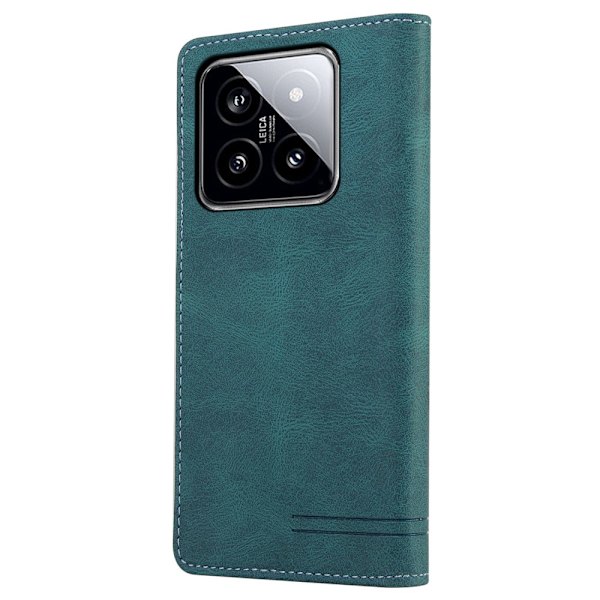 SKALO Xiaomi 14 5G GQ.UTROBE Pungetui i PU-læder - Blå Blue