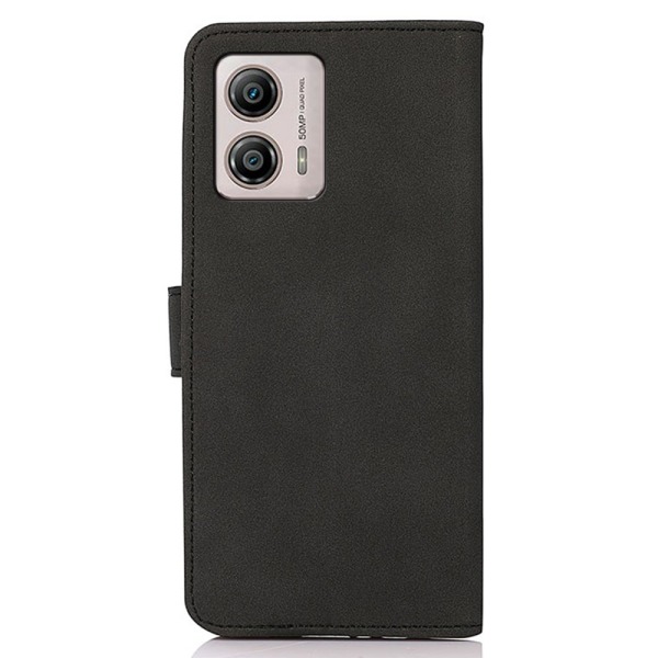 SKALO Motorola Moto G53 5G KHAZNEH Lompakkokotelo PU-nahasta - Musta Black