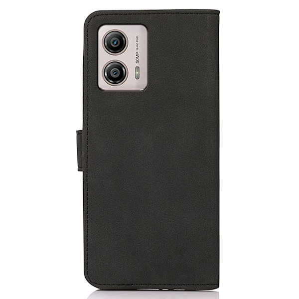 SKALO Motorola Moto G53 5G KHAZNEH Pungetui i PU-læder - Sort Black