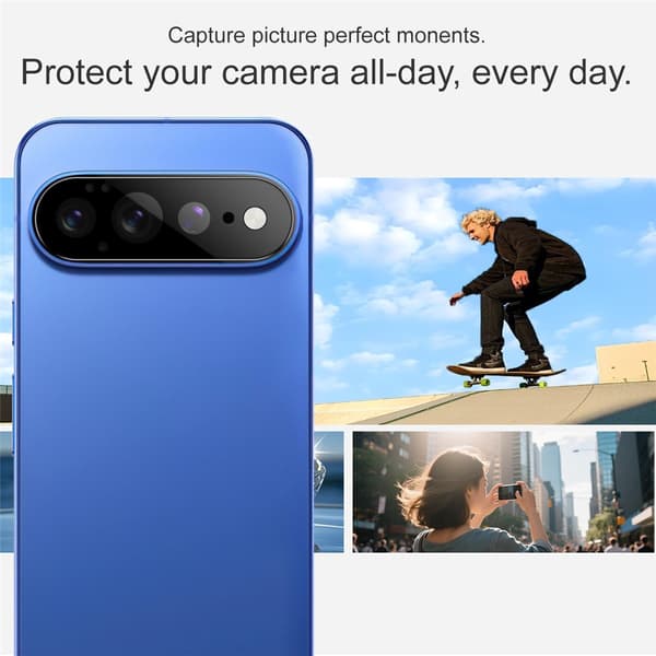 IMAK Kamerabeskyttelse af hærdet glas til Google Pixel 11 Pro XL - Sort Black