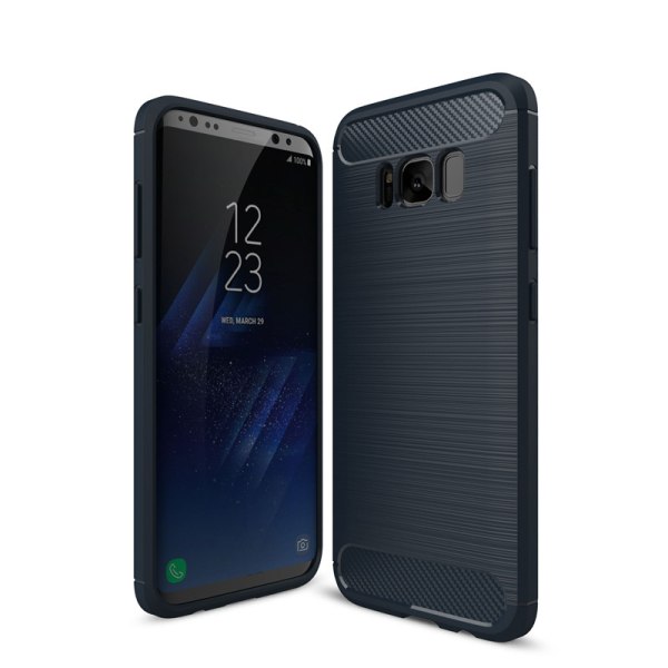 SKALO Samsung S8 Armor Carbon Stöttåligt TPU-skal - Fler färger Blå