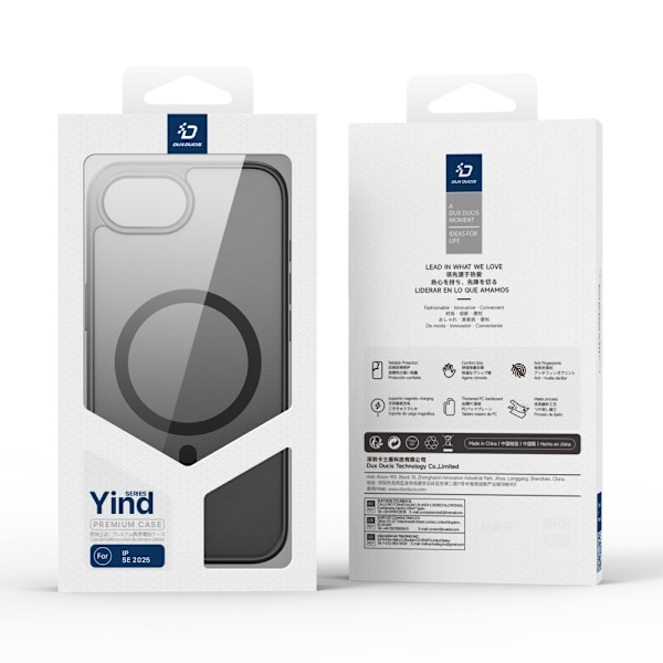 DUX DUCIS iPhone 16e Yind Series Matt Finish Skal - Svart Svart