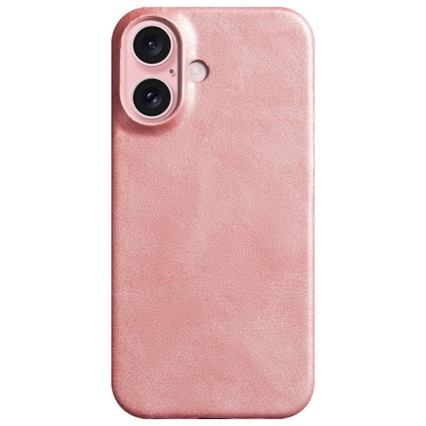 SKALO iPhone 16 PU-Läder Skal - Roséguld Rosa guld