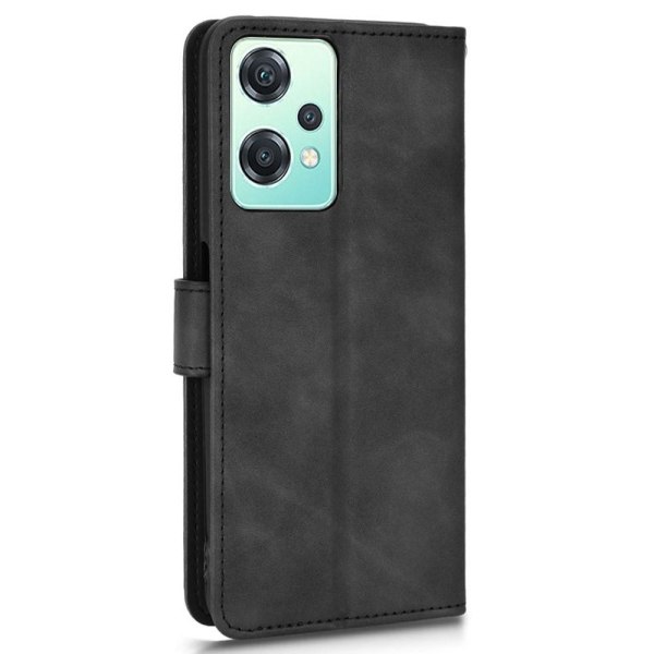 SKALO OnePlus Nord CE 2 Lite 5G Matt PU-læderpungetui - Sort Black