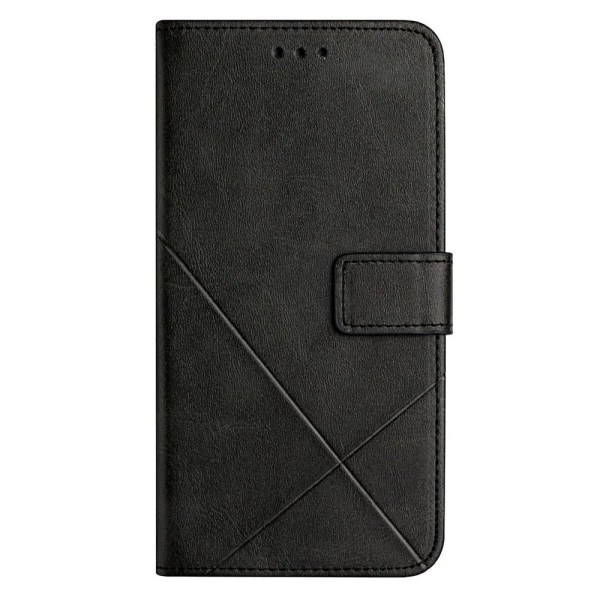 SKALO Xiaomi Redmi 10C Embossed Plånboksfodral i PU-Läder - Svart Svart