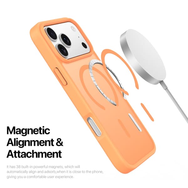 DUX DUCIS Yind Series Matte Finish Cover til iPhone 18 Pro Max - Orange Orange