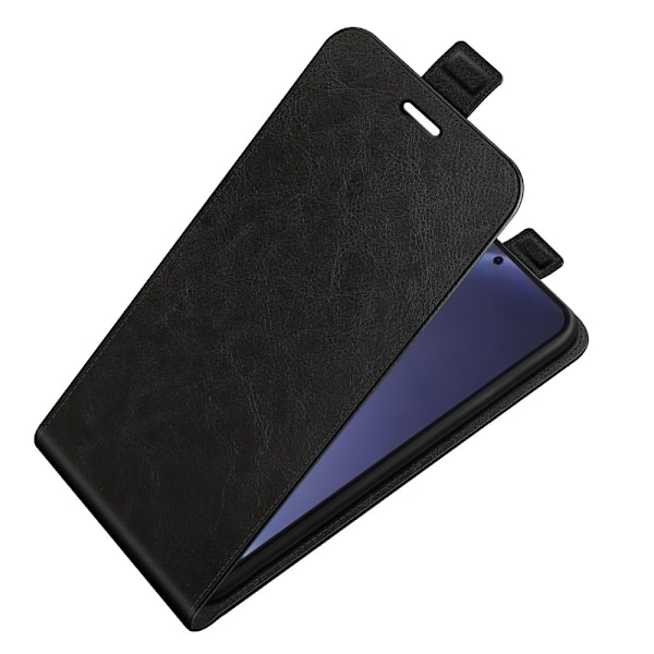 SKALO Samsung S25+ Vertical Flip PU-Läder Plånboksfodral - Svart Svart