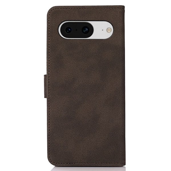 SKALO Google Pixel 8 KHAZNEH Lompakkokotelo PU-nahasta - Ruskea Brown