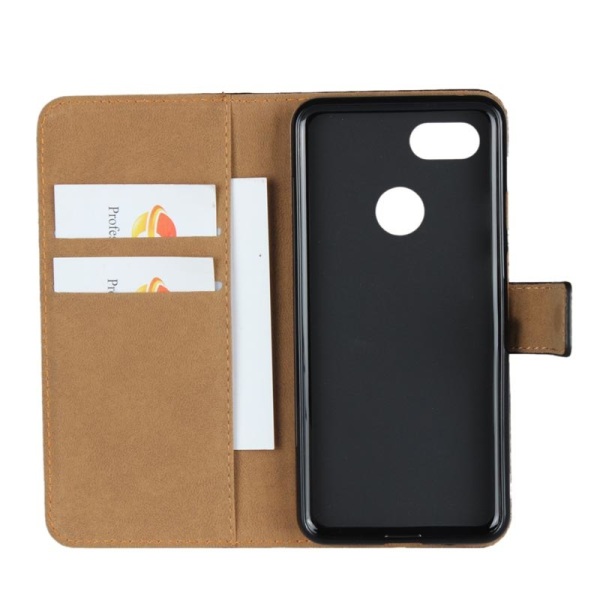 Wallet Case aitoa nahkaa Google Pixel 3 – enemmän värejä Brown