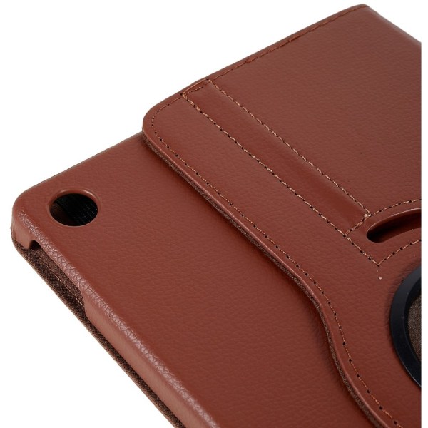SKALO Lenovo Tab M10 Plus 10.6" (Gen 3) 360 Litchi Flip Cover - Brown