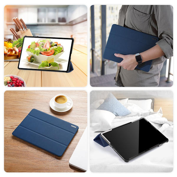 DUX DUCIS Samsung Tab S9 Ultra DOMO Series Trifold Flip Cover - Blå Blue