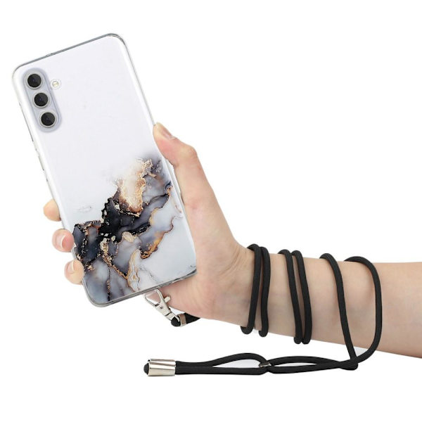 SKALO Samsung A14 4G/5G Mobilhalsband Skal - Svart Svart