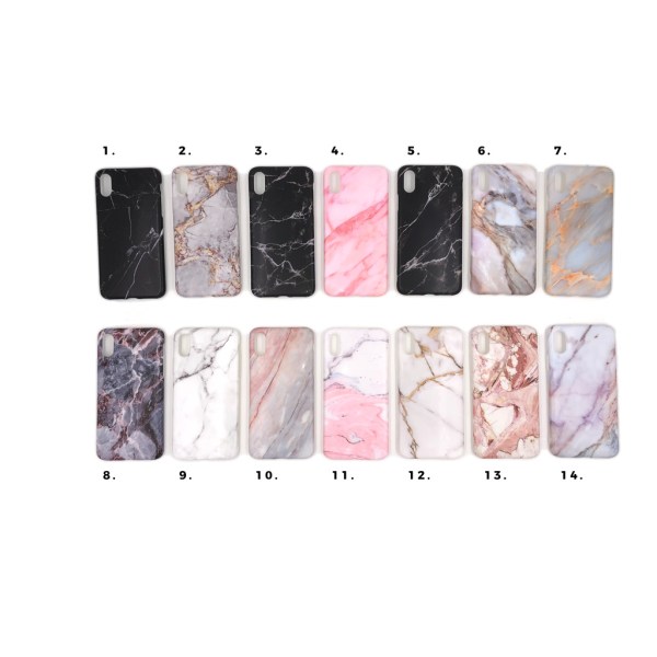 Marmorskal iPhone X/XS - flera färger MultiColor Motiv 14