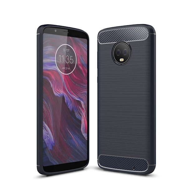 Stöttåligt Armor Carbon TPU-skal Moto G6 Plus - fler färger grå