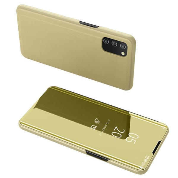 SKALO Samsung A02s / A03s Clear View Mirror Case - Guld Gold