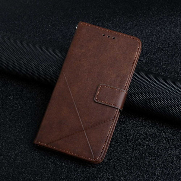 SKALO Xiaomi Redmi 10C Embossed Plånboksfodral i PU-Läder - Brun Brun