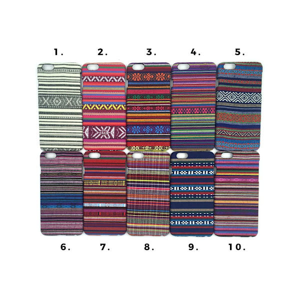 Broderi Skal iPhone 6/6S PLUS - flera färger MultiColor Motiv 7
