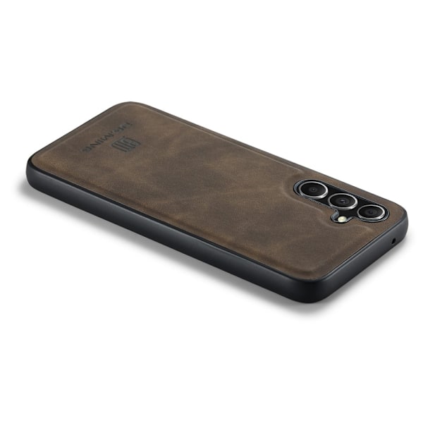 DG.MING Samsung A16 Premium PU-Läder Hybrid Skal - Mörkbrun Mörkbrun