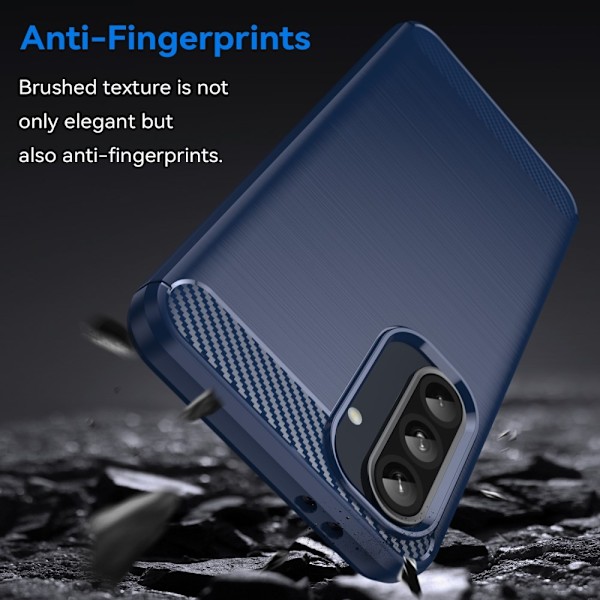 SKALO Samsung A56 5G Armor Carbon Suojakuori - Valitse väri Blue