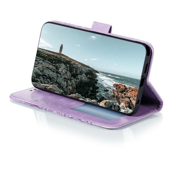 SKALO Samsung S21 FE Mandala Plånboksfodral - Lila Purple