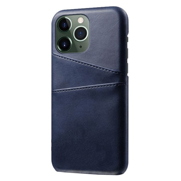 SKALO iPhone 14 Pro PU-læder Kortholder Cover - Blå Blue