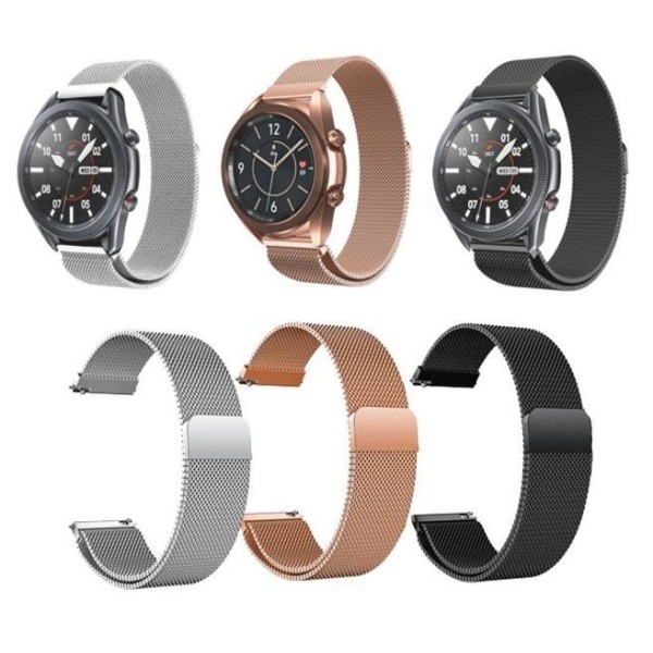 SKALO Milanese Loop till Samsung Watch 3 41mm - Fler färger Svart