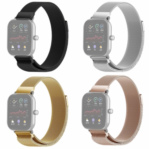 SKALO Milanese Loop till Amazfit Bip/Bip U/Bip U Pro/Bip S - Fler färger Silver