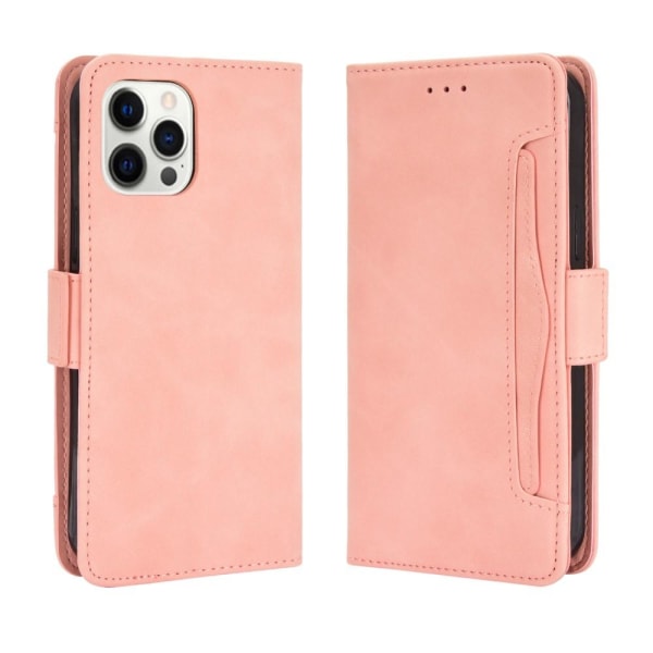 SKALO iPhone 13 Pro 6-FACK Plånboksfodral - Rosa Pink