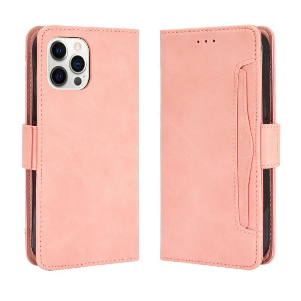 SKALO iPhone 13 Pro 6-FACK Plånboksfodral - Rosa Rosa