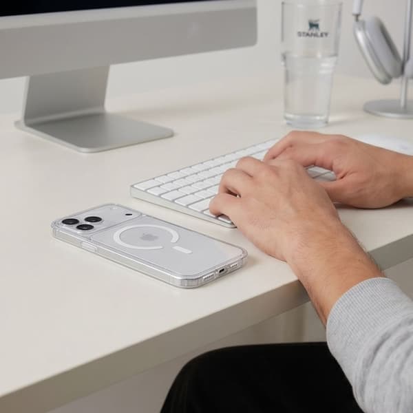 Tech-Protect Flexair Hybrid CC MagSafe Cover til iPhone 18 Pro Max - Transparent Transparent