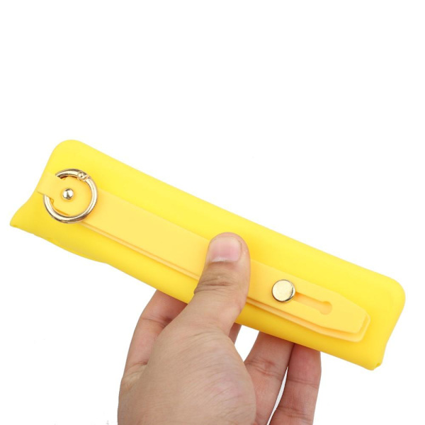 SKALO Samsung A53 5G Käsihihna TPU-suojakuori - Keltainen Yellow