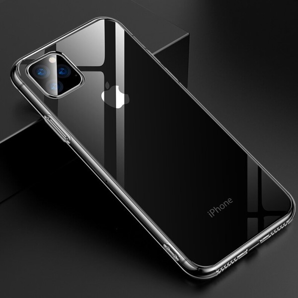 Läpinäkyvä silikoni TPU-kuori iPhone 11 Prolle Transparent