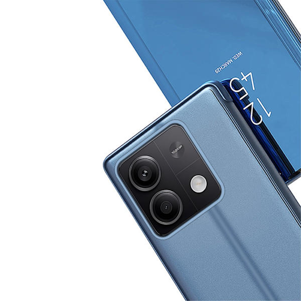 SKALO Xiaomi Redmi Note 13 Pro 5G Clear View Lompakkokotelo - Musta Black