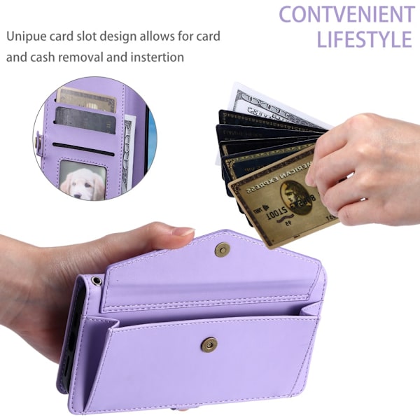 SKALO iPhone 16 Pro Max Evelope Clutch 5-Fack - Lila Lila