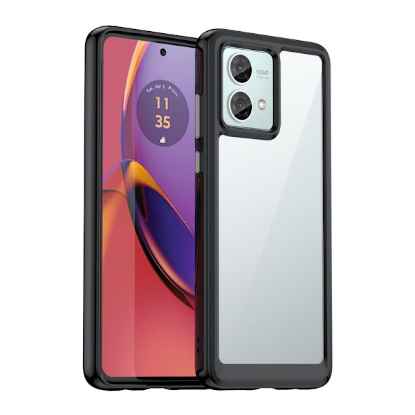 SKALO Motorola Moto G84 5G Color Bumper Skal - Svart Svart